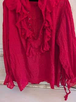 Renaissance / Pirate Fairs , shirt size lg and two clip on hair pieces great for under a bandana or hat.