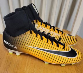 Nike Mercurial Victory VI DF FG 903609-801Orange boots Cleats mens Size 8 / NEW