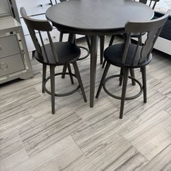 Holiday blowout sale. Sorrento five piece dining set with swivel chairs only $549. Easy finance option. Same day delivery.