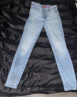 Guess, High Rise Skinny, Light Blue, Size 27