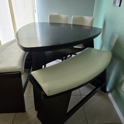 5 Piece High Top Dining Table 