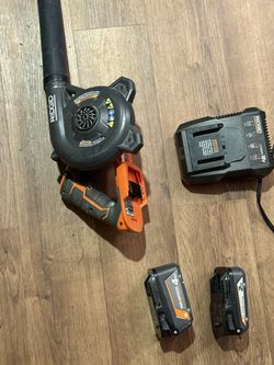 Rigid Batteries With Charger And Blower