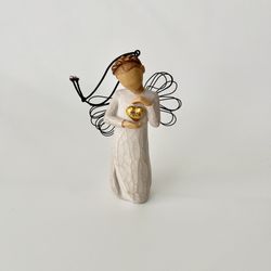 Willow Tree 2018 Gold Heart Angel Figurine Ornament