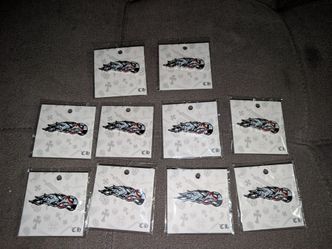 10- Chrome Hearts Matty Boy  Records Flames Pins.
