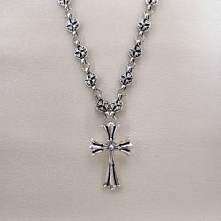 Cross Pendant Necklace for Men Women, Streetwear Punk Hip Hop Unisex Necklace