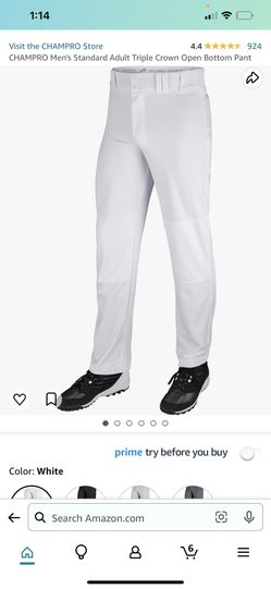 CHAMPRO Men's Standard Adult Triple Crown Open Bottom Pant