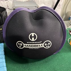New Hyperwear SandBell® Soft Sandbag Weight - Pre-Filled (12 Ib - Violet Trim)