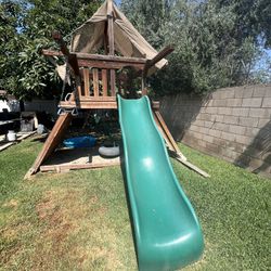 Cedar swing Set