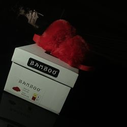 Bamboo red,fur  size6