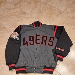 San Francisco 49ers NFL Reversible Bomber Jacket Size S