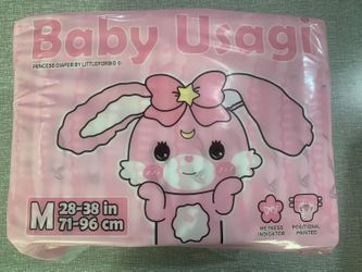 ABDL Diapers LittleForBig Baby Usagi Pink Fetish Medium