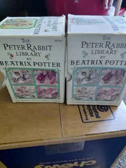 vintage 1989 boxed sets of The Peter Rabbit Library by Beatrix Potter