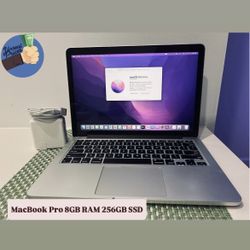 MacBook Pro 8GB RAM 256GB SSD Laptop💻