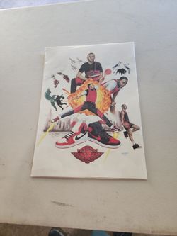 Air Jordan Illustrated Basketball Art Print