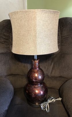 Glass copper lamp