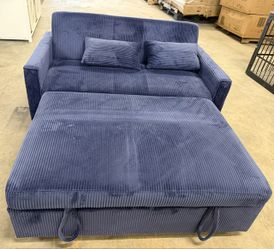 55in Futon Sofa Bed (New in Box) 3-in-1 Multi-Functional Corduroy Sleeper Couch Pull-Out Bed