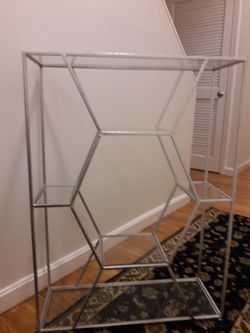 Brand new glass console table-$65