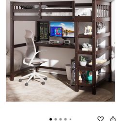 Wooden Loft Bed