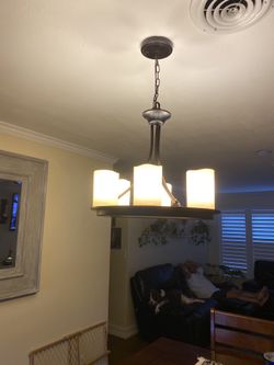 Portafino 6 bulb chandelier