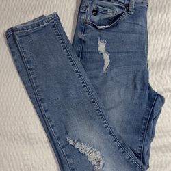 Womens Juniors JRS Sz 29/8 KanCan Los Angeles Curvy Distressed Stretch Jeans