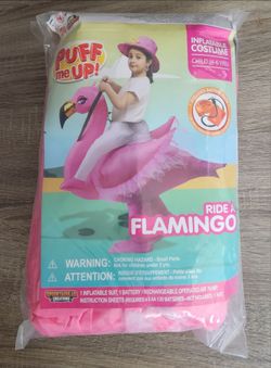 Inflatable Ride-A-Flamingo Kids Costume