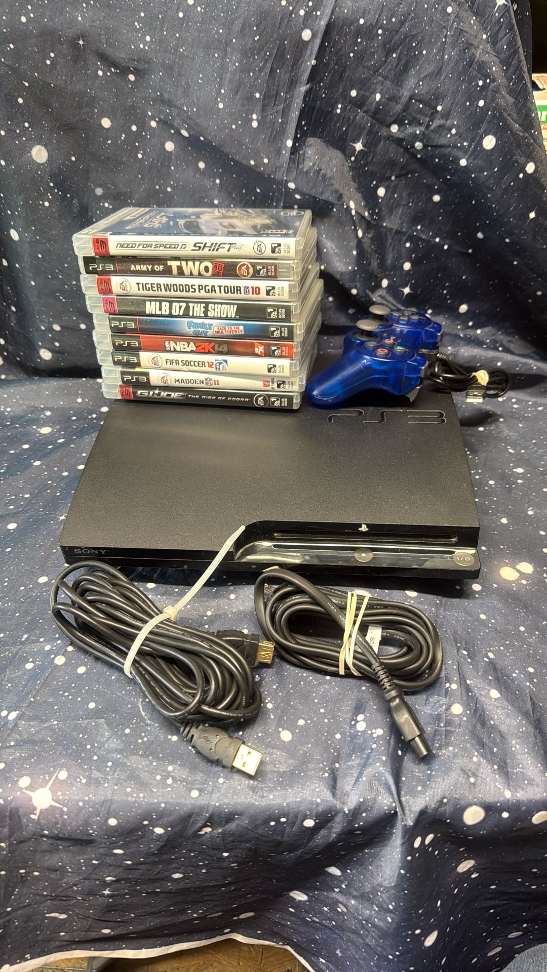 PS3 Console Bundle w/ 69 GAMES & 1 Controller