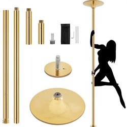 45mm Height Adjustable Portable Removable Dancing Pole, Gold