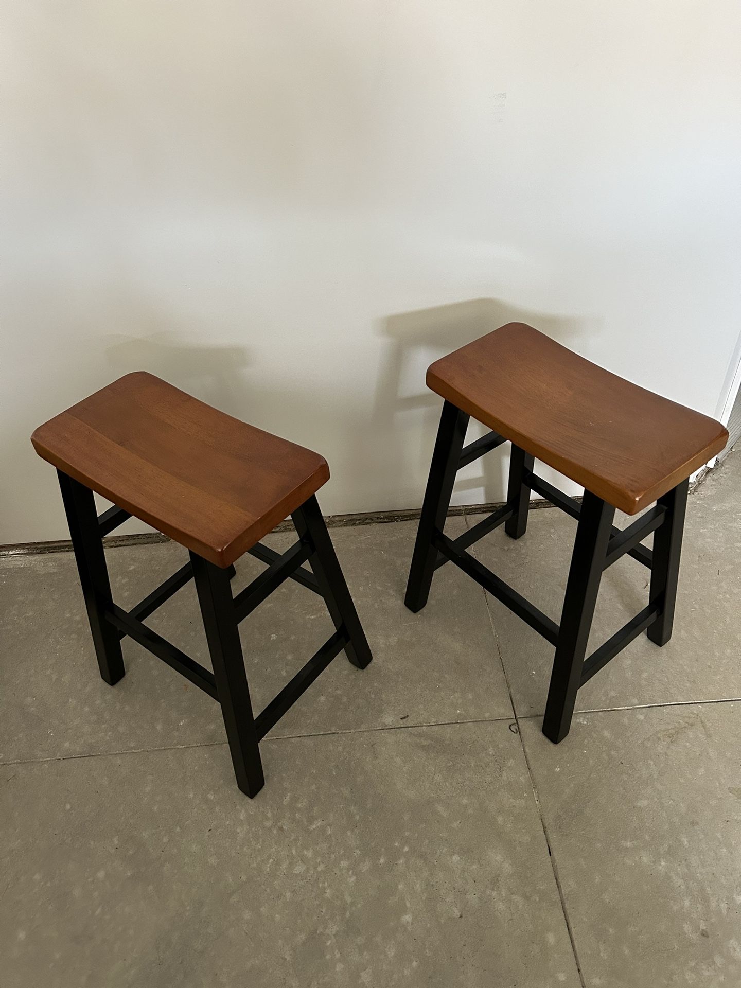 Wooden Counter Stools (2)