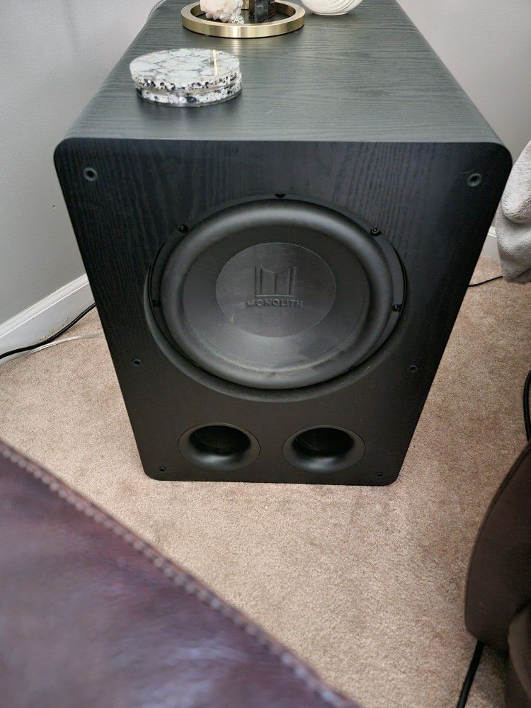 Home Theater Subwoofer Pair 12" Monolith 