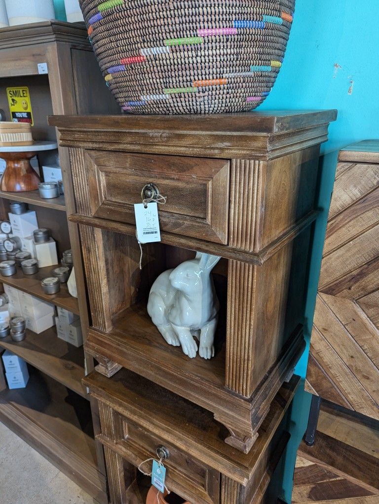 Mango Wood Large End Table
