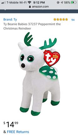 TY Beanie Baby “Peppermint” Like New