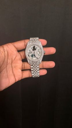 Vvs iced out bussdown diamond watch