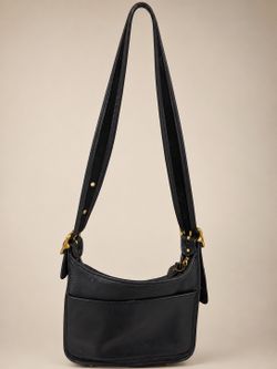 Vintage Coach Legacy Zip 9965 Black Leather Shoulder Bag Crossbody Purse