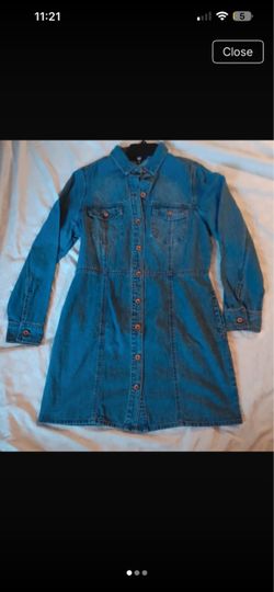 Frye Jean dress Medium new w/o tags