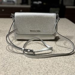 Michael Kors Silver Clutch