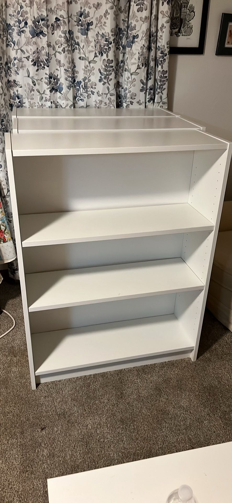 White bookcase