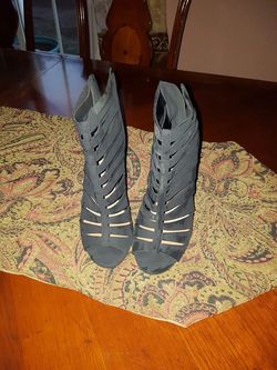 Black suede shoes size 7