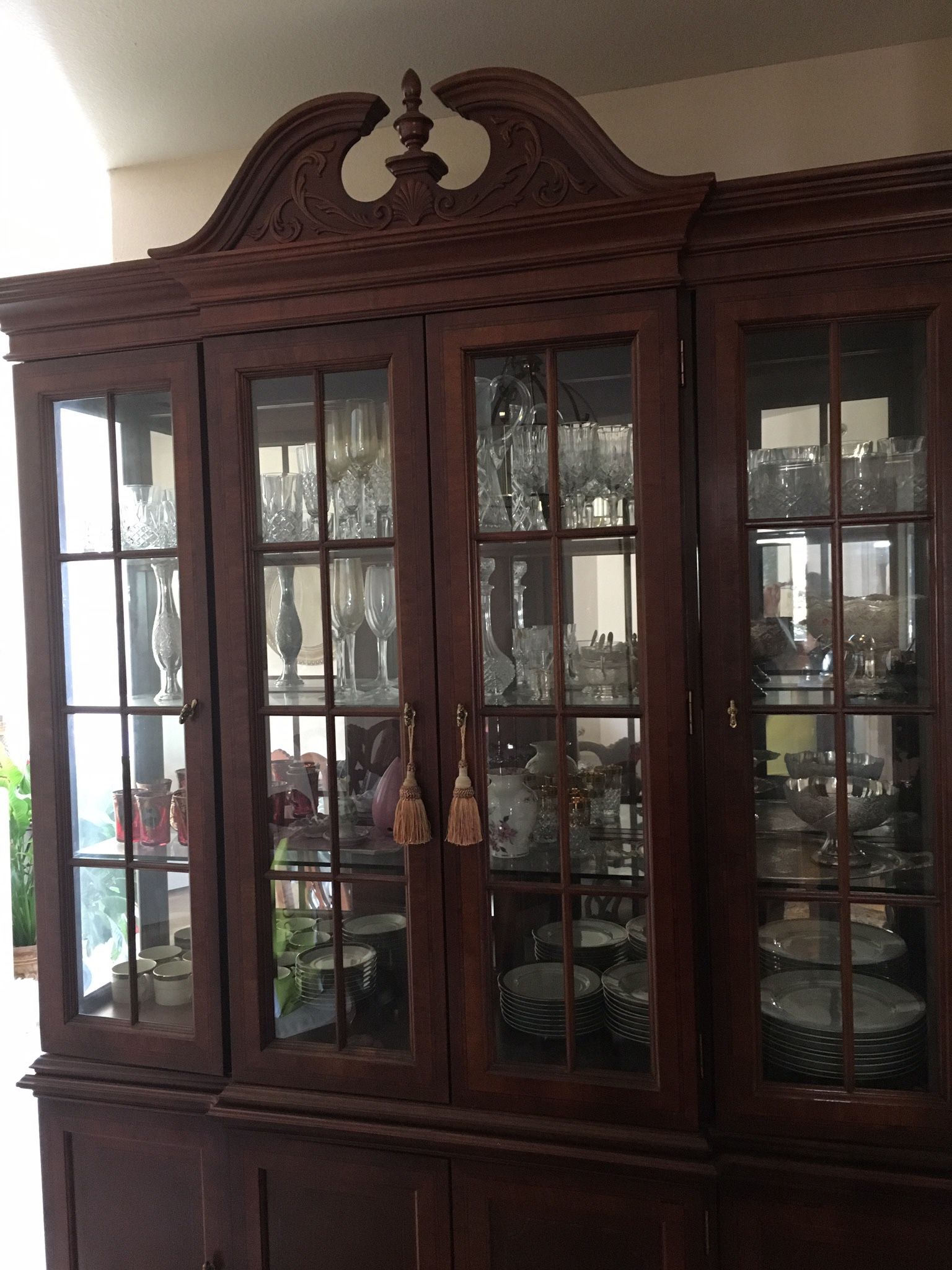 Classic  Lighted China Cabinet 