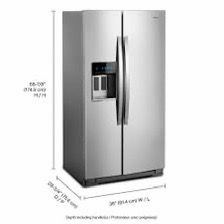 Whirlpool Side-by-Side Stainless Steel Refrigerator