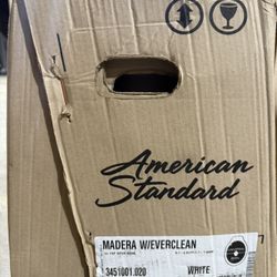 American Standard Madera Elongated Toilet Bowl Only With Top Spud - Less Seat and Flushometer