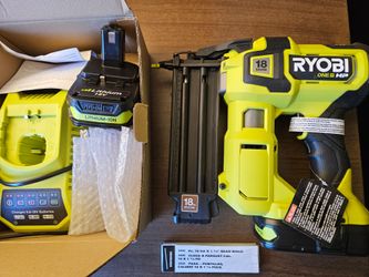 Ryobi 18V Brad Nailer w/ 2 Batteries & Charger