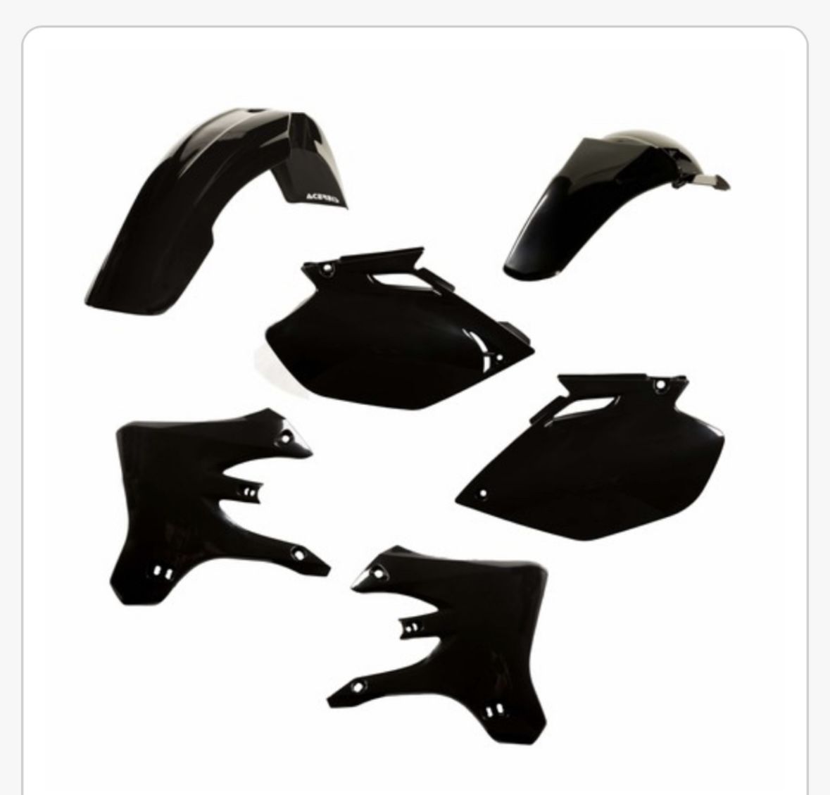 Acerbis Plastics Kit (Black)