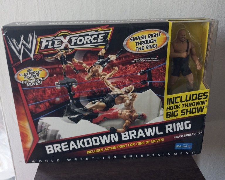2010 WWE Flexforce Breakdown Brawl Ring Big Show Action Figure Set NIB
