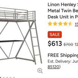 Town Loft Bed With Desk