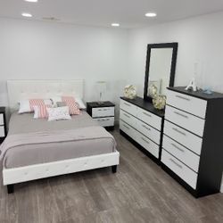 BEDROOM SET WITH MATTRESS _ JUEGO DE CUARTO NUEVO CON COLCHON 