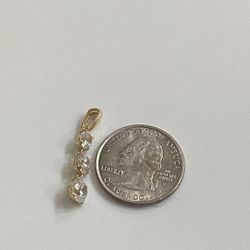 14k gold medal with diamonds