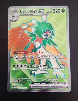 Decidueye ex Pokémon Card 100/088 Prismatic Evolutions