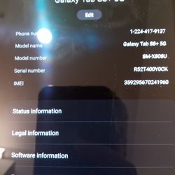 New Galaxy Tab S8+5G