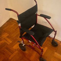 BRAND NEW!!! Maroon And Black Drive Wheelchair! Like New Condition!