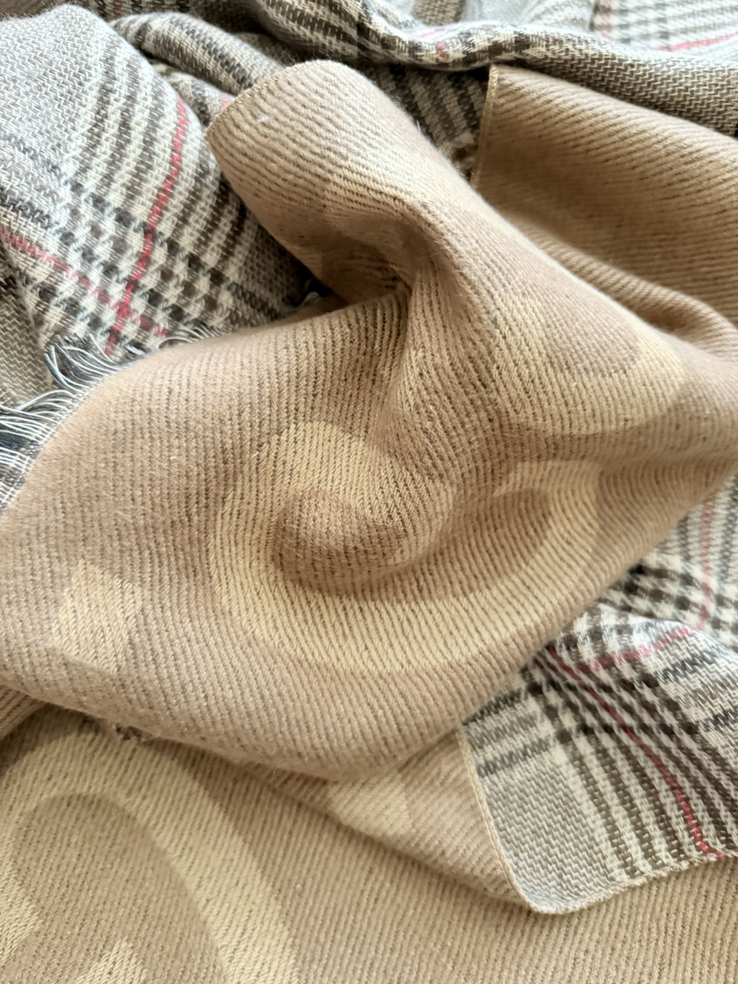 Authentic Gucci, Silk And Cashmere Scarf, Shawl Wrap